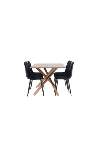 Venture Home Piazza matbord med Polar matstol