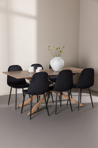 Venture Home Piazza matbord med Polar matstol