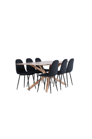 Venture Home Piazza matbord med Polar matstol