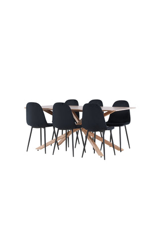 Venture Home Piazza matbord med Polar matstol