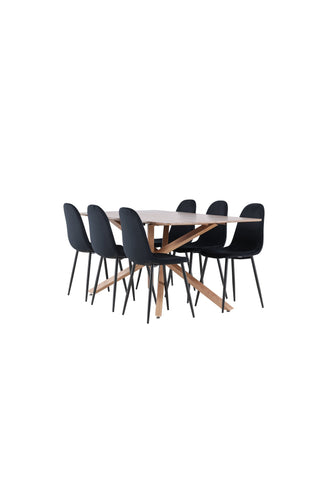 Venture Home Piazza matbord med Polar matstol