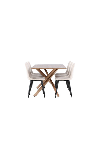 Venture Home Piazza matbord med Polar matstol