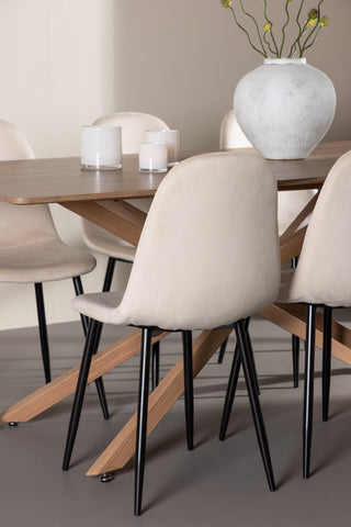 Venture Home Piazza matbord med Polar matstol