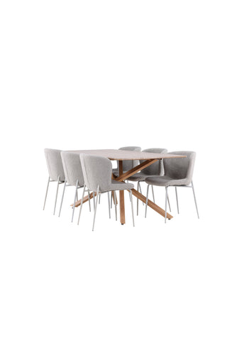 Venture Home Piazza matbord med Modesto matstol