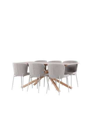 Venture Home Piazza matbord med Modesto matstol