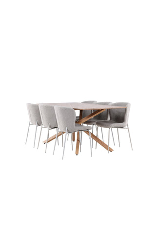Venture Home Piazza matbord med Modesto matstol
