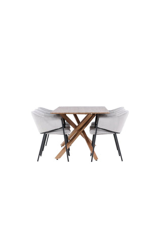 Venture Home Piazza matbord med Evelina matstol