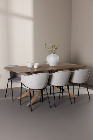 Venture Home Piazza matbord med Evelina matstol