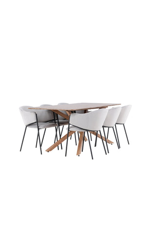 Venture Home Piazza matbord med Evelina matstol