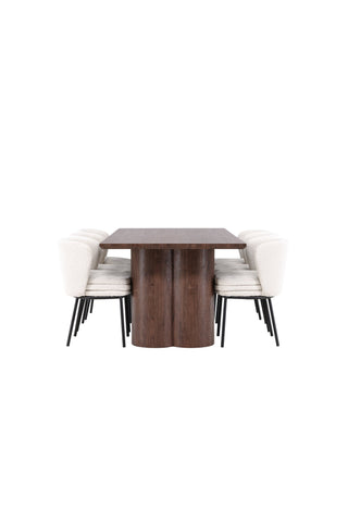 Venture Home Olivia matbord med Agnes matstol