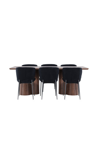 Venture Home Olivia matbord med Modesto matstol