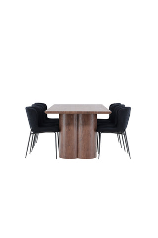 Venture Home Olivia matbord med Modesto matstol