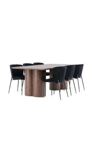 Venture Home Olivia matbord med Modesto matstol