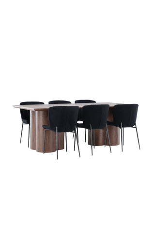 Venture Home Olivia matbord med Modesto matstol