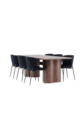 Venture Home Olivia matbord med Modesto matstol