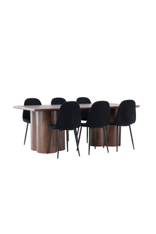 Venture Home Olivia matbord med Polar matstol