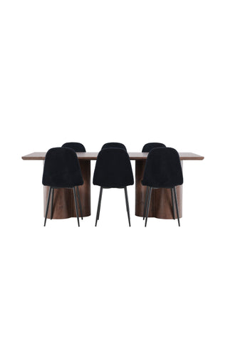 Venture Home Olivia matbord med Polar matstol