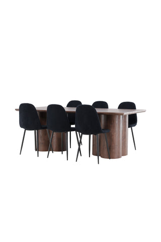 Venture Home Olivia matbord med Polar matstol