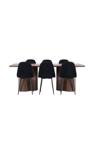 Venture Home Olivia matbord med Polar matstol