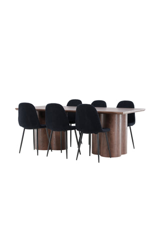 Venture Home Olivia matbord med Polar matstol
