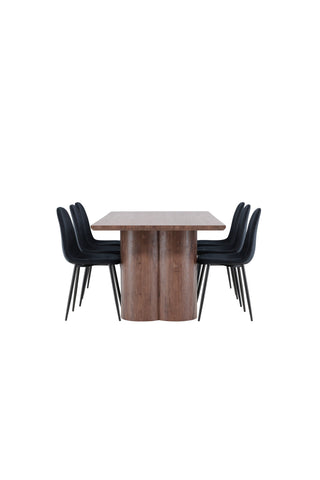 Venture Home Olivia matbord med Polar matstol