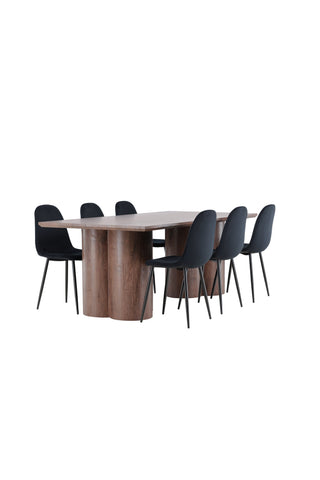 Venture Home Olivia matbord med Polar matstol