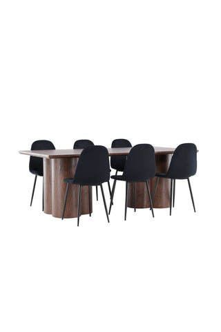 Venture Home Olivia matbord med Polar matstol