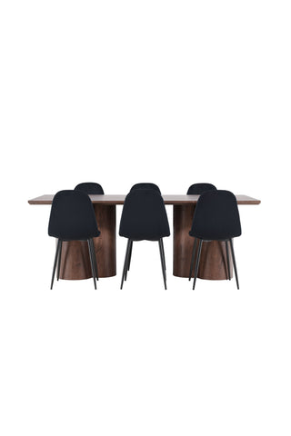 Venture Home Olivia matbord med Polar matstol