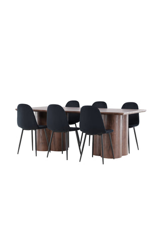 Venture Home Olivia matbord med Polar matstol
