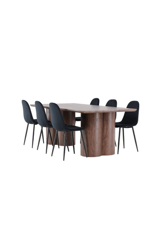 Venture Home Olivia matbord med Polar matstol