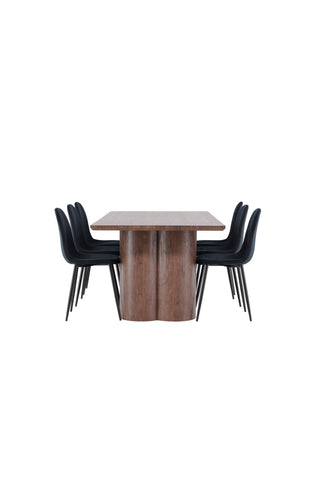 Venture Home Olivia matbord med Polar matstol