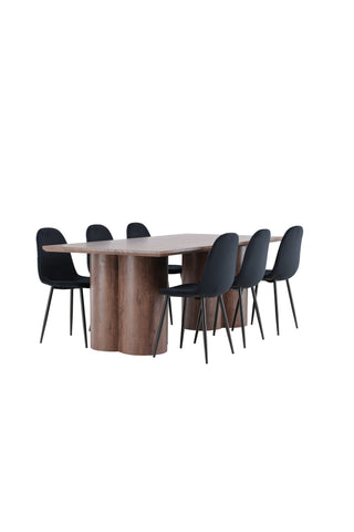 Venture Home Olivia matbord med Polar matstol