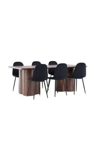 Venture Home Olivia matbord med Polar matstol