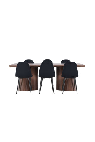 Venture Home Olivia matbord med Polar matstol