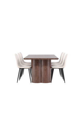 Venture Home Olivia matbord med Polar matstol