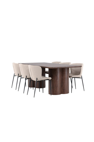 Venture Home Olivia matbord med Modesto matstol
