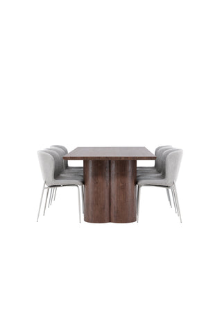 Venture Home Olivia matbord med Modesto matstol