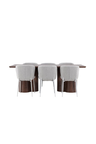 Venture Home Olivia matbord med Modesto matstol
