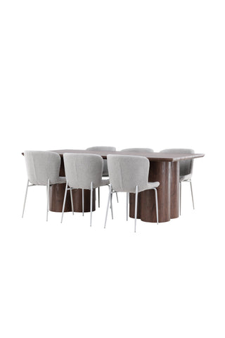 Venture Home Olivia matbord med Modesto matstol