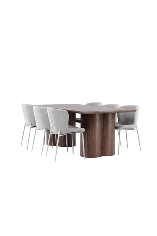 Venture Home Olivia matbord med Modesto matstol