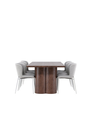 Venture Home Olivia matbord med Modesto matstol