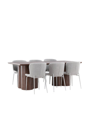 Venture Home Olivia matbord med Modesto matstol