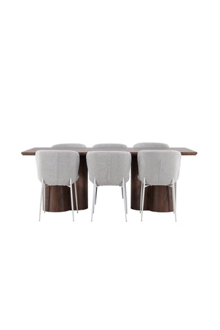 Venture Home Olivia matbord med Modesto matstol