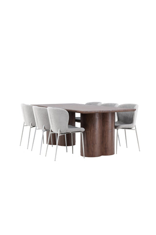 Venture Home Olivia matbord med Modesto matstol