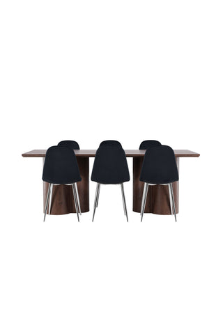 Venture Home Olivia matbord med Polar matstol