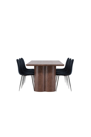 Venture Home Olivia matbord med Polar matstol