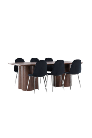 Venture Home Olivia matbord med Polar matstol