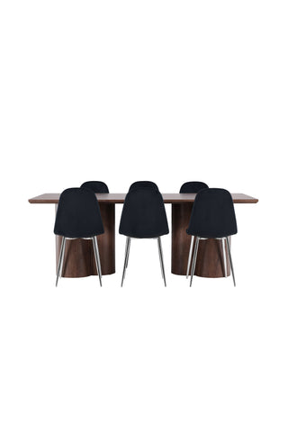 Venture Home Olivia matbord med Polar matstol