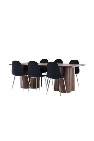 Venture Home Olivia matbord med Polar matstol