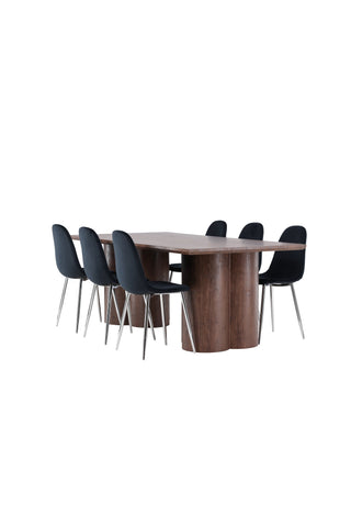 Venture Home Olivia matbord med Polar matstol